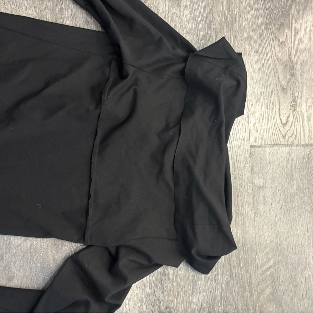 Kensie Black Open-Front Draped Cardigan ladies xs - Picture 6 of 8